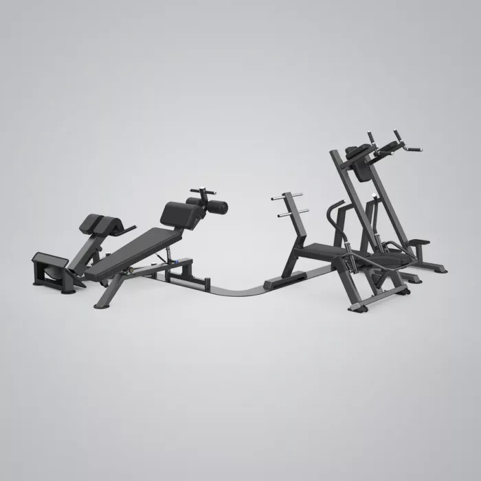 Core Circle L Corner with 4 Benches